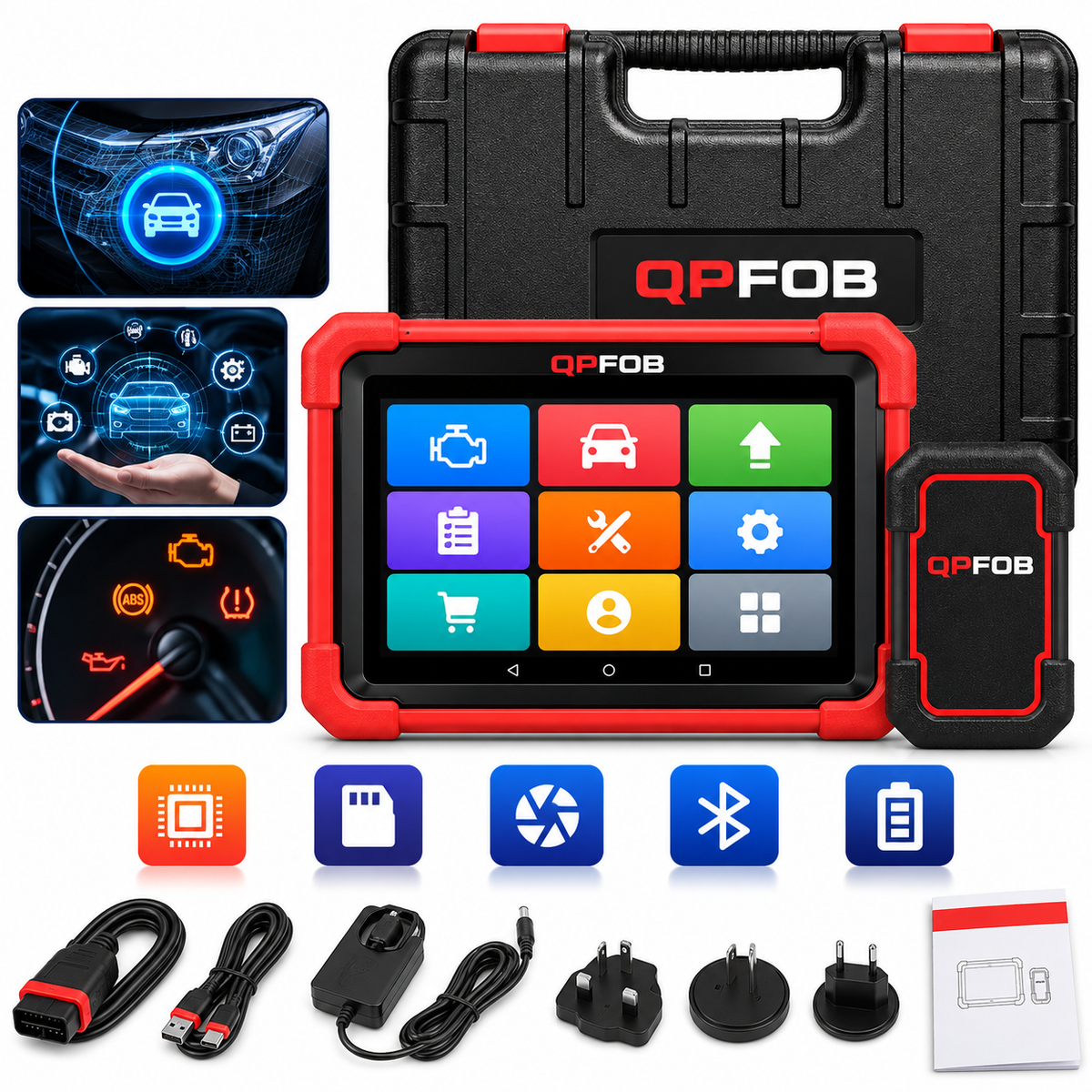 Professionelles Kfz-Diagnosegerät 7″ mit bidirektionaler Steuerung, ECU-Codierung, CAN FD & DoIP